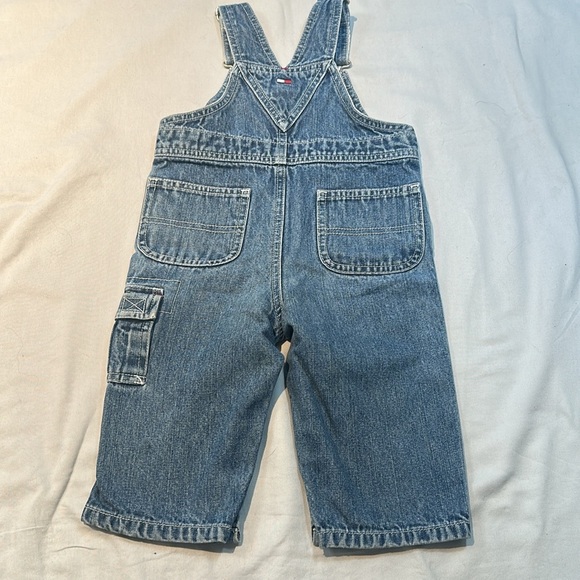 Tommy Hilfiger Blue Denim Overalls with Adjustable Straps - Picture 4 of 4